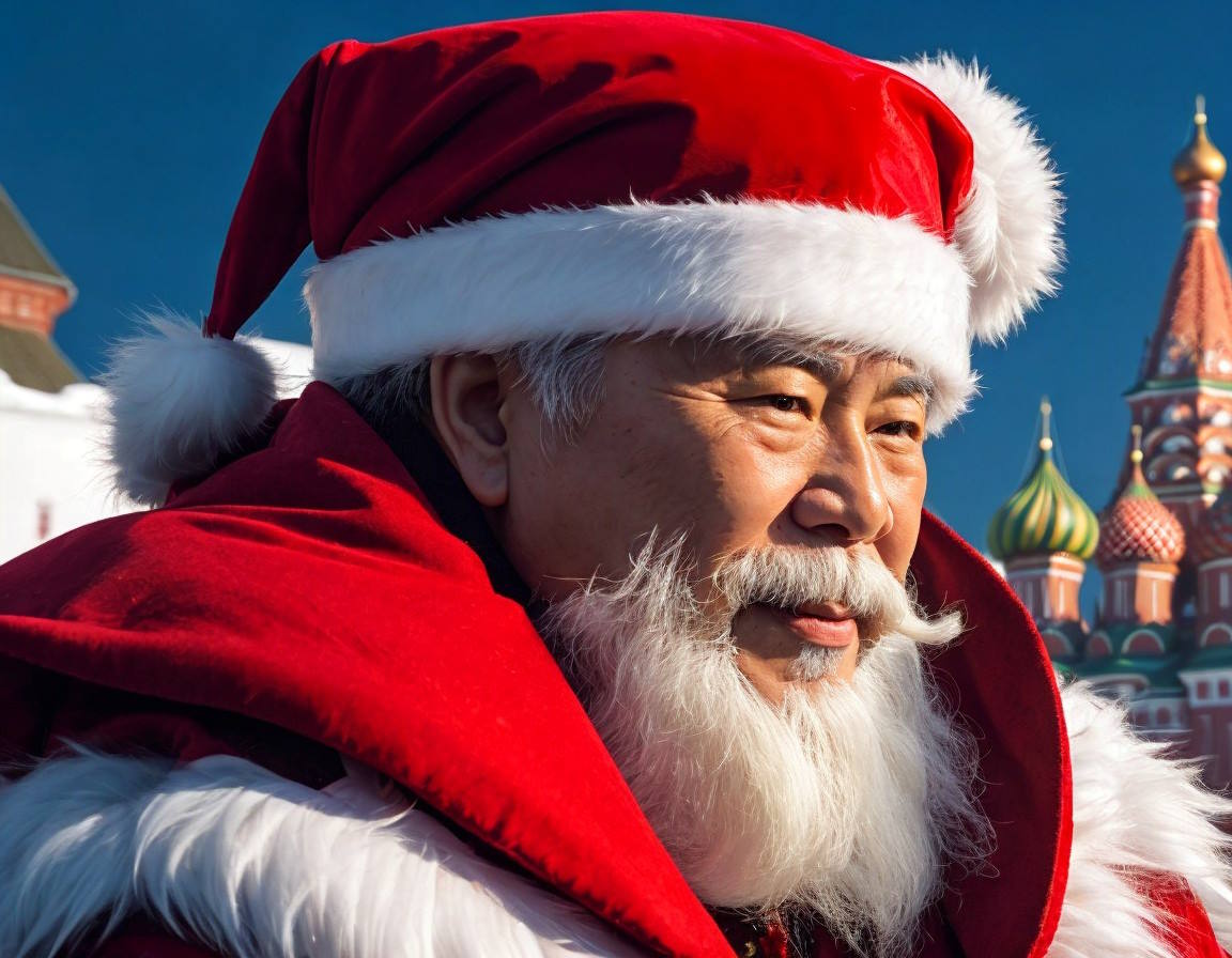 Китайский дед Мороз в Москве