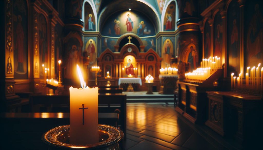 церковь, свечи
