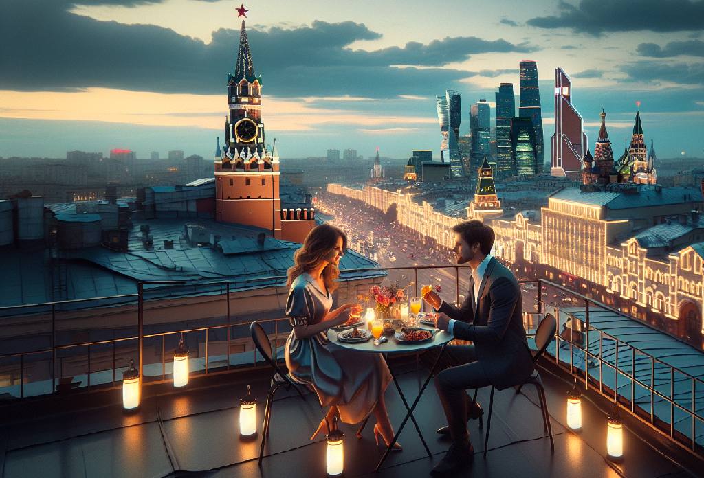Свидание на крыше в Москве