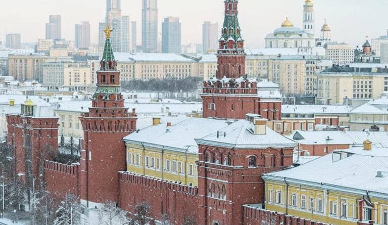 первый снег в Москве